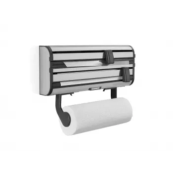 LEIFHEIT Parat Royal Wall Dispenser for Paper, Foil & Film, White/Silver