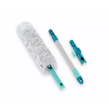 LEIFHEIT Superduster XL Pro Reach Set – 56 cm Electrostatic Dust Mop Head with 43 cm Handle