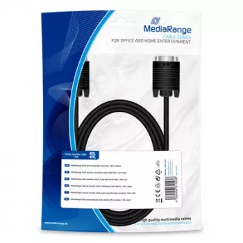 MediaRange SVGA Connection Cable VGA to VGA 1.8m Black