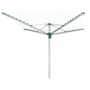LEIFHEIT Linomatic 400 Easy Rotary Washing Line 40 m, Aluminium, Silver/Blue