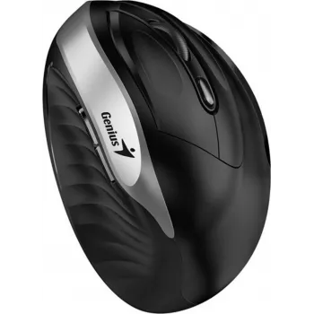 Genius Ergo 8250S Wireless Mouse, 1600 DPI, Black/Silver