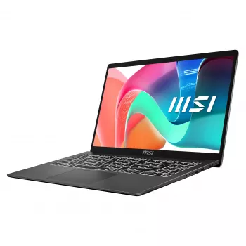 MSI Modern 15 F1MG-1246FRNN Laptop, 15.6 inch Full HD IPS, Intel Core 5 120U, 16GB DDR4, 512GB SSD, Windows 11 Pro, French AZERTY Keyboard
