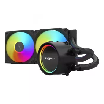 FSP AE24-B 240 mm ARGB All-in-One CPU Liquid Cooler, LGA1851/AM5, Black