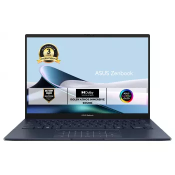 ASUS Zenbook 14 UX3405CA-ISSQD0X Laptop, 14 inch WUXGA OLED, Intel Core Ultra 7 255H, 16GB LPDDR5x, 512GB SSD, Windows 11 Pro, French AZERTY Keyboard