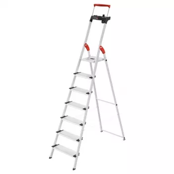 HAILO L85 ComfortLine Aluminium Household Ladder, 7 Steps, 150 kg, EN 131