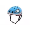Hornit Shark Children's Bike Helmet with LED Light, Blue/Grey, 48-53 cm