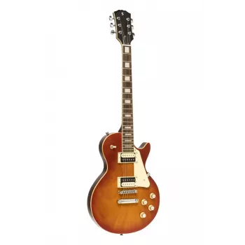 Stagg SEL-STD Vintage Sunburst Electric Guitar with Set-Neck, Alder Body, Rosewood Fingerboard, HH Pickups