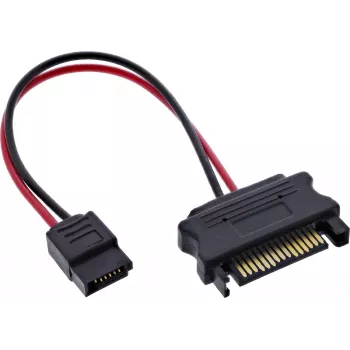 InLine® SATA Power Adapter Cable, SATA Socket to SlimSATA Plug, 0.15 m