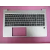 HP ProBook 450/455 G6/G7 Top Cover Assembly with French AZERTY Keyboard, without Smart Card Reader, Natural Silver