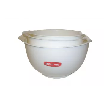 CURVER Mixing Bowl Set 3pcs., White
