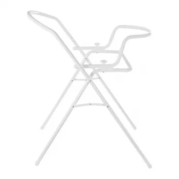 KEEEPER Universal Bath Tub Stand Dawid White – Height-Adjustable, Foldable, Suitable for Baby Bath Tubs 84–100 cm