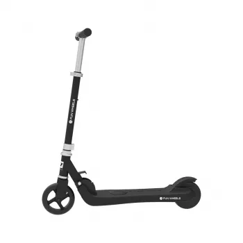 REBEL FUN WHEELS BLACK Electric Scooter 250W 25km/h 8 inch Solid Tires