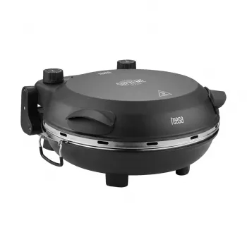 TEESA SUPREME FUN Pizza Oven 1200W, 400°C, Dual Heating Elements, Black