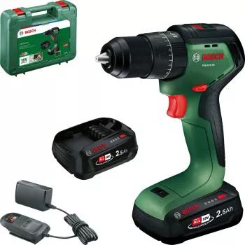 Bosch PSB18V-60 18V Brushless Cordless Hammer Drill Driver with 2x2.5Ah Batteries and Charger in Case