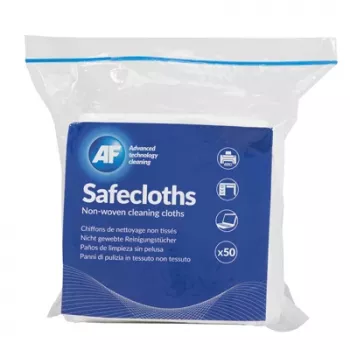 AF Safecloths 34cm x 32cm 50 Pieces Lint-Free Cleaning Cloths for Screens and Optics