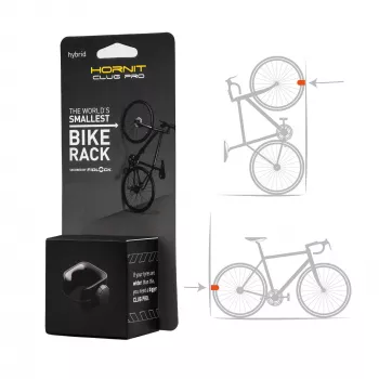 HORNIT CLUG PRO Hybrid Bicycle Wall Mount Black Medium 7762HCP