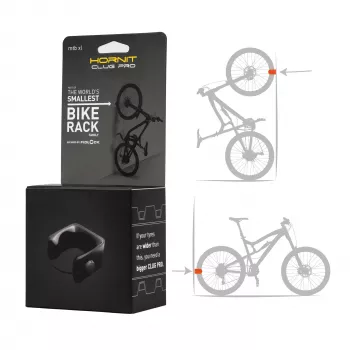 HORNIT CLUG PRO MTB XL Bicycle Wall Mount Clip Black 7764XCP