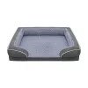 REBEL ANIMALS Premium Orthopedic Pet Sofa Bed for Dogs and Cats, Extra Large, 134x106x20 cm, Removable Washable Cover, Anti-Slip Base, Water-Resistant, Hypoallergenic, Grey