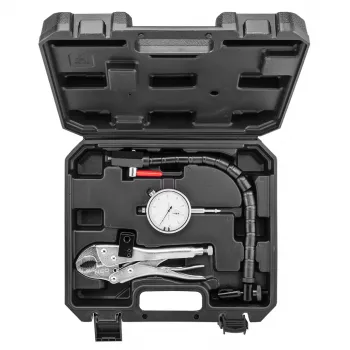 NEO TOOLS TOP-11-130 Brake Disc Runout Test Set with 0.01 mm Dial Gauge, 60 kg Magnetic Base, Flexible Arm