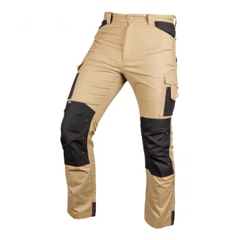 NEO TOOLS 81-350-3-M Mix&Match Work Trousers, Canvas with Cordura Reinforcements, Beige-Black, Size M