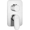 DEANTE Omnires Y concealed mixer external element for BOX, gold PVD, 2-Way diverter
