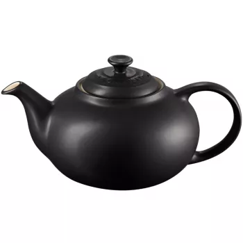 Le Creuset Stoneware Teapot 1.3L Black