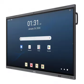 Dahua DHI-LPH65-MC480-U 65 inch 4K interactive touch display with Android, EDLA-certified, 40-Point IR touch, 48MP camera, 8-Array microphone, Wi-Fi 6, 8GB RAM, 128GB storage