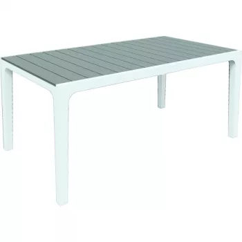 Keter Harmony Garden Dining Table White/Light Grey 29201231