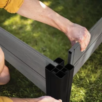 KETER Edging for modular square flower bed Vista Modular 122x122x27cm grey