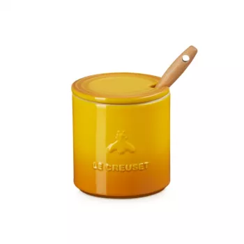 LE CREUSET Honey Pot with Spoon 420 ml Stoneware Yellow