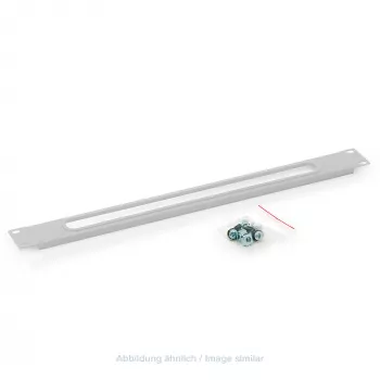Triton RAC-ZP-X03-A1 19 inch 1U Cable Entry Plate without Brush, Grey