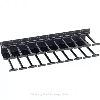 TRITON RAB-VP-H10-X1 Vertical Cable Management Panel 10U, Double-Row Comb, Black