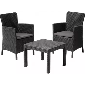 KETER Salvador Balcony Garden Furniture Set Grey