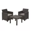 KETER Garden furniture set Elodie Balcony Set with table Classic grey