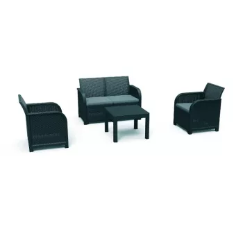 KETER Garden Furniture Set Rosalie Set with Table Classic Grey