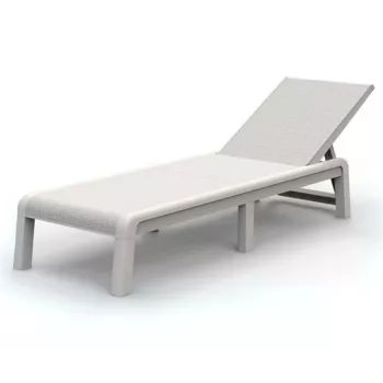 KETER Atlas Sun Lounger White 29213627400