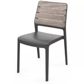 KETER Garden Chair Deco Porto Ash Wood Tone/Grey