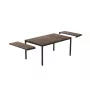 KETER Deco Porto Nova Extendable 200-280 Garden Table Walnut/Black