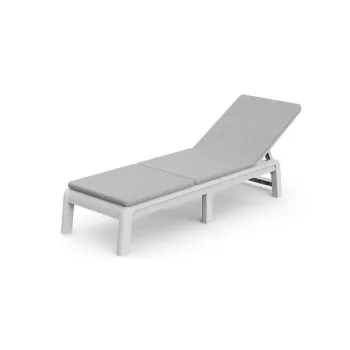 KETER Atlas sun lounger with cushion light grey