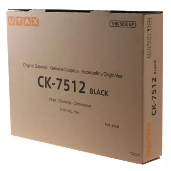 UTAX CK-7512 original black toner kit (1T02V70TA0), 20,000 pages