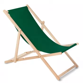 Classic Beech Wood Sun Lounger GreenBlue GB183 Dark Green