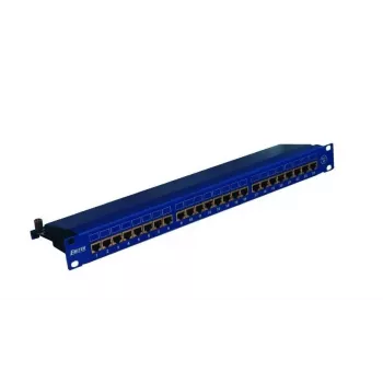EMITERNET PATCH PANEL 19-inch 24xRJ45 STP CAT.5E (1U) BLUE DCN/PPFA674BKS248C5E