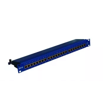 EMITERNET Panel 19, 24xRJ45 STP cat.6 (1U) with cable management, blue DCN/PPFA674EKS248C6