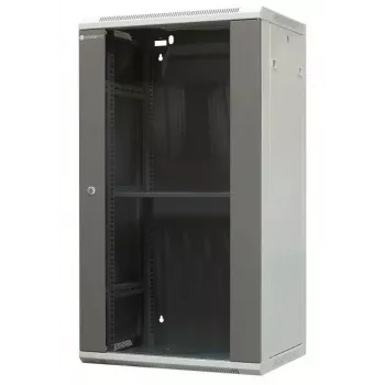 EMITER EM/AP6422 22U Wall-Mount Rack Enclosure 600x450x1083mm with Glass Front Door