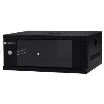 EMITER EM/SH02B5404-08 wall-mounted network cabinet 19-inch 4U 550x450x230 mm glass door