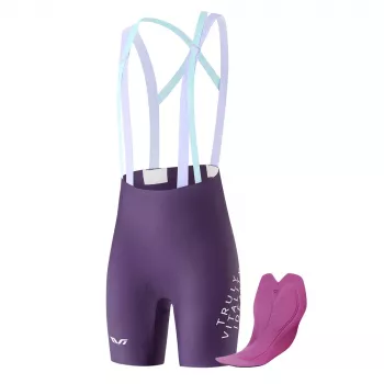 Rockbros YDDK017-1 TVI Women's Cycling Bib Shorts with Padding M - Purple