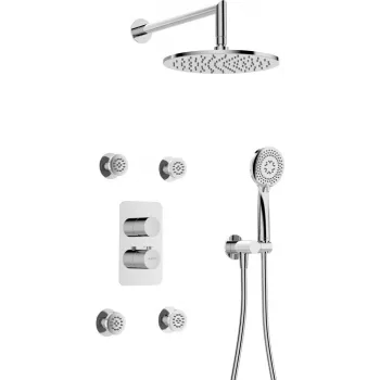 DEANTE Concealed Thermostatic Shower Set with BOX System - with Shower Head