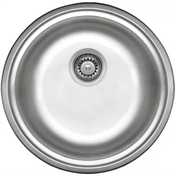 DEANTE ZHC 0803 1-Bowl stainless steel kitchen sink with drainer, brushed stainless steel, inset