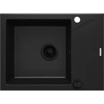 DEANTE ZQJ N11A 1-Bowl granite sink with drainer, graphite