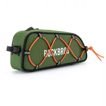 Rockbros 30120045001 ROAD TO SKY Waterproof Bike Top Tube Frame Bag, 0.7L – Green
